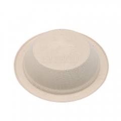 360ml 12oz Φ9.7"xH2.3" 10g Bagasse Compostable Take Away Salad Packing Bowl