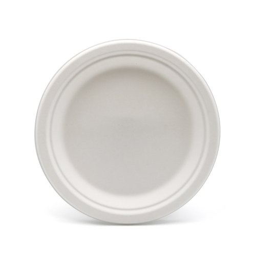 Φ8"xH0.7" 13g Bagasse Compostable Eco Friendly Party Plate