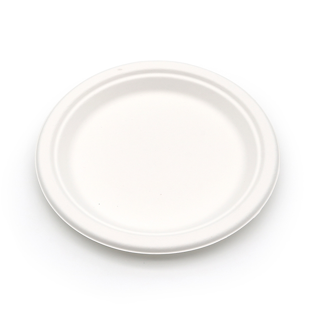 Φ8"xH0.7" 13g Bagasse Compostable Eco Friendly Party Plate