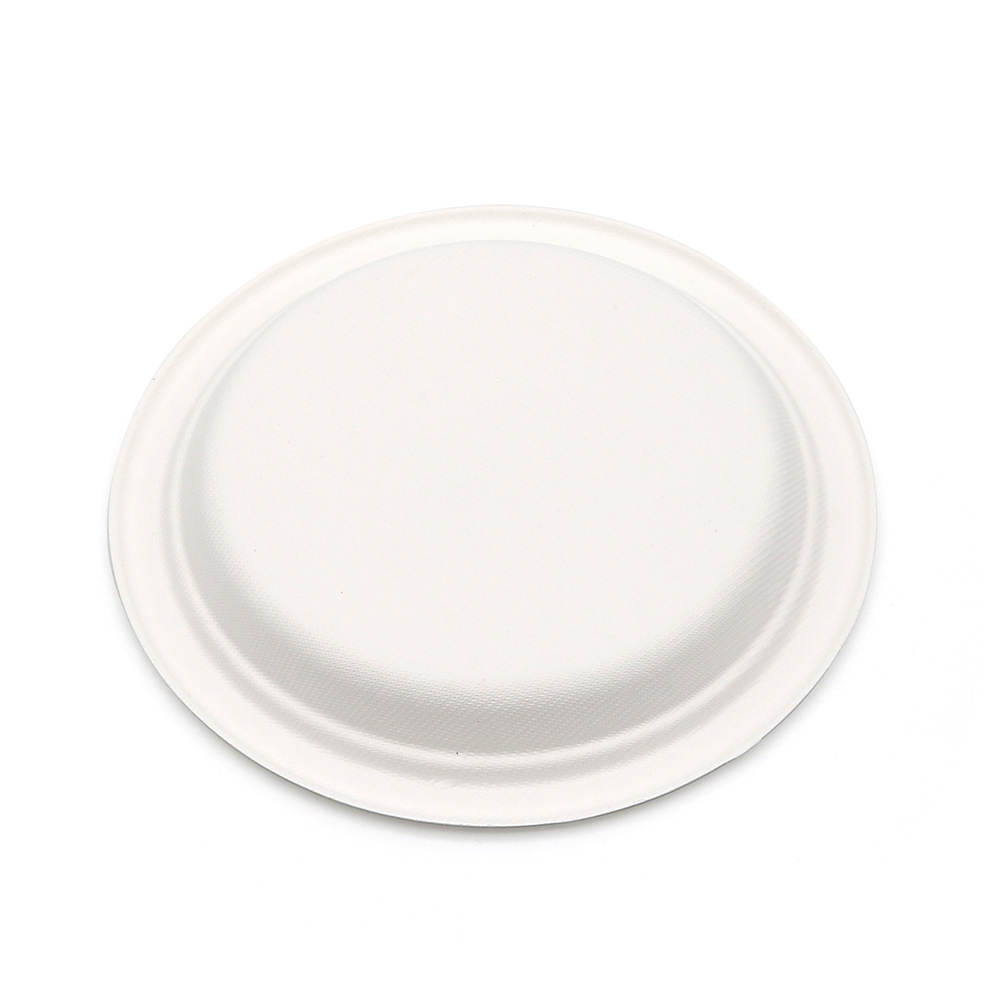 Φ8"xH0.7" 13g Bagasse Compostable Eco Friendly Party Plate