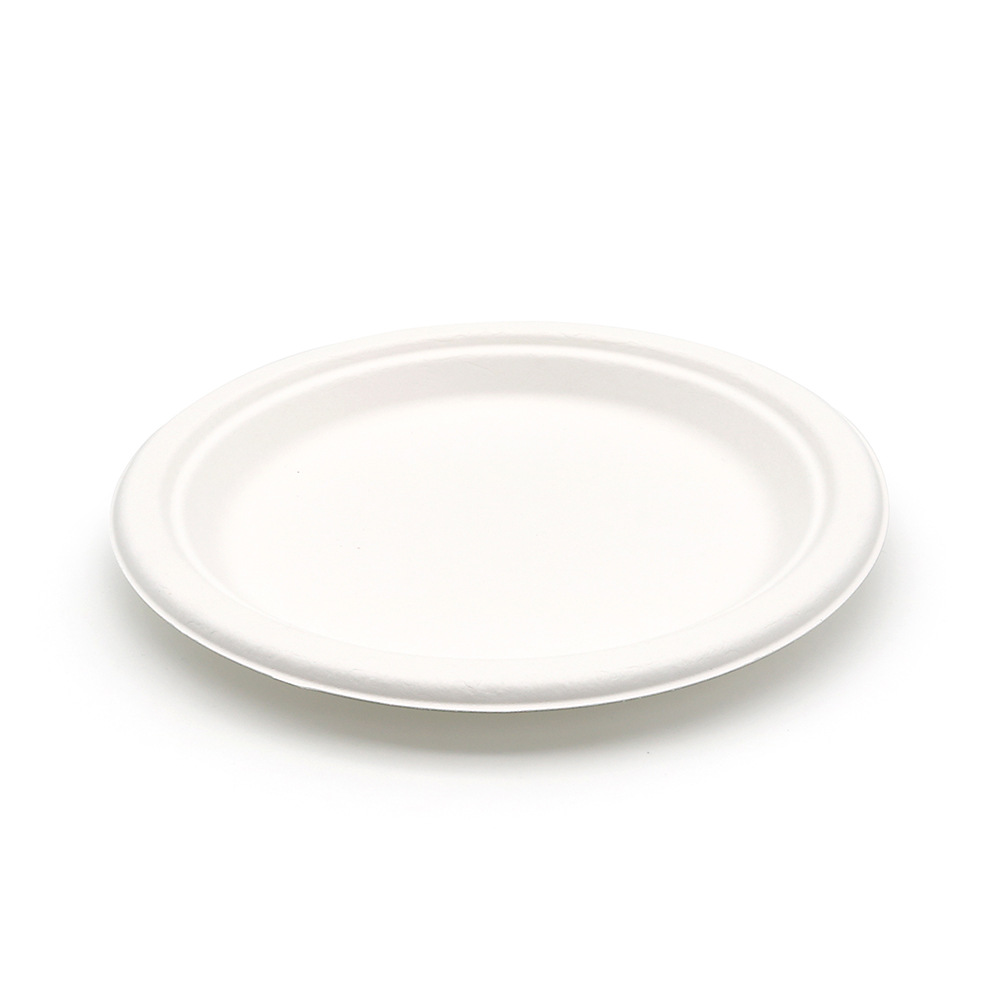 Φ8"xH0.7" 13g Bagasse Compostable Eco Friendly Party Plate