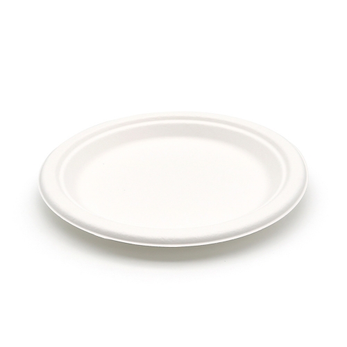 Φ8"xH0.7" 13g Bagasse Compostable Eco Friendly Party Plate