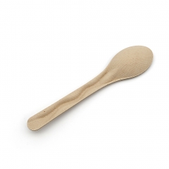 6.14" 3.2g Heavy-Duty Bagasse Bio-degradable Compostable Spoon