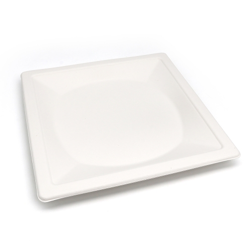 10.3" 26g Diamond Bagasse Biodegradable Compostable Disposable Plate