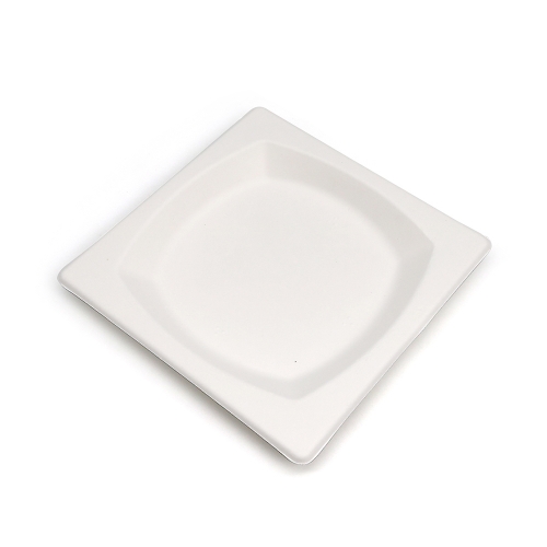 6.7" 10g Diamond Bagasse Compostable Disposable Party Dish