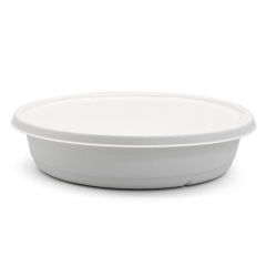 3000ml 101oz ф11"*H2.5" 48g Bagasse Compostable Eco Take Away Meal Box