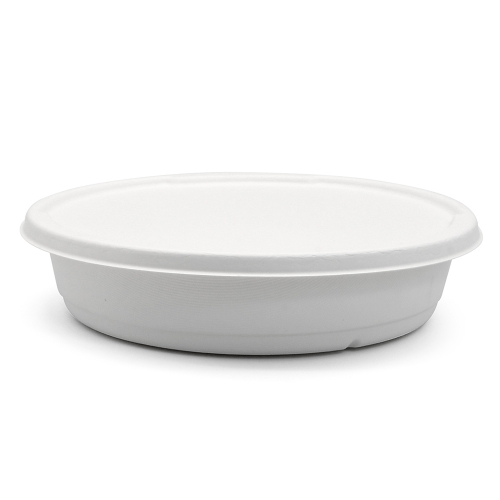 3000ml 101oz ф11"*H2.5" 48g Bagasse Compostable Eco Take Away Meal Box