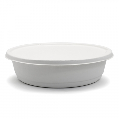 3500ml 118oz ф11"*H3" 50g Bagasse Compostable Disposable Take Out Food Container