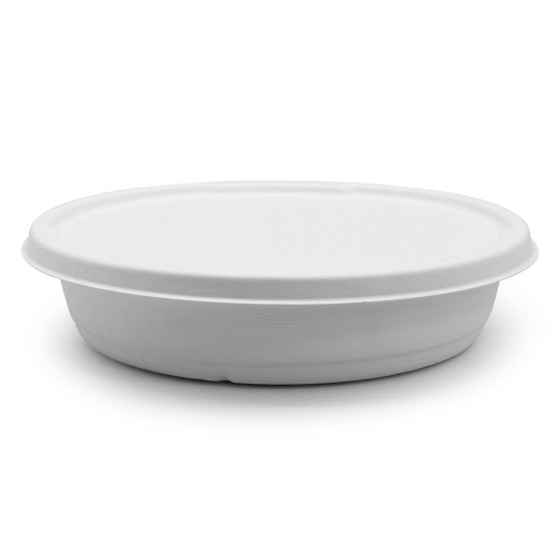 2000ml 68oz ф10"*H2.2" 36g Bagasse Biodegradable Compostable Food To Go Container