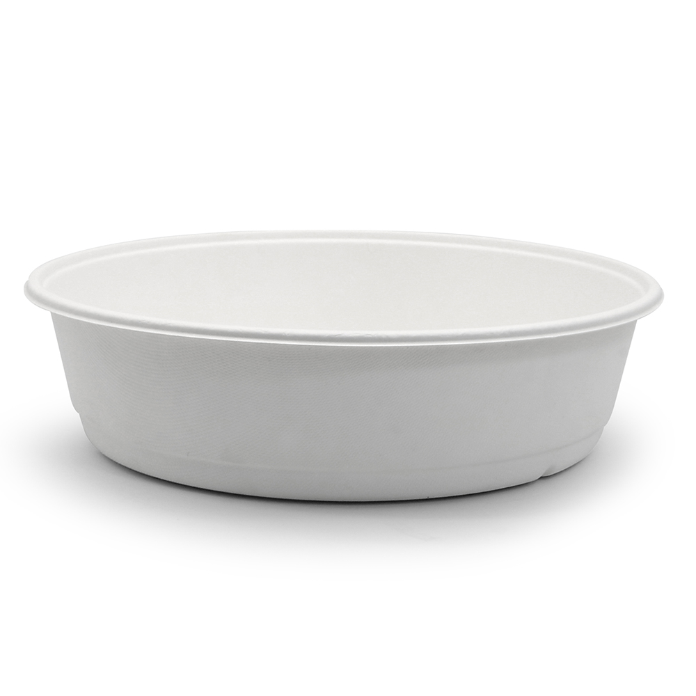 3500ml 118oz ф11"*H3" 50g Bagasse Compostable Disposable Take Out Food Container