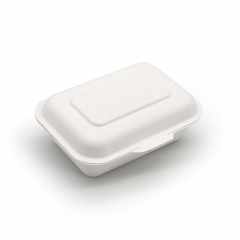400ml 4.65x5.98xH2.28" (Fold) 15g Bagasse Biodegradable Compostable Mini Take Away Container