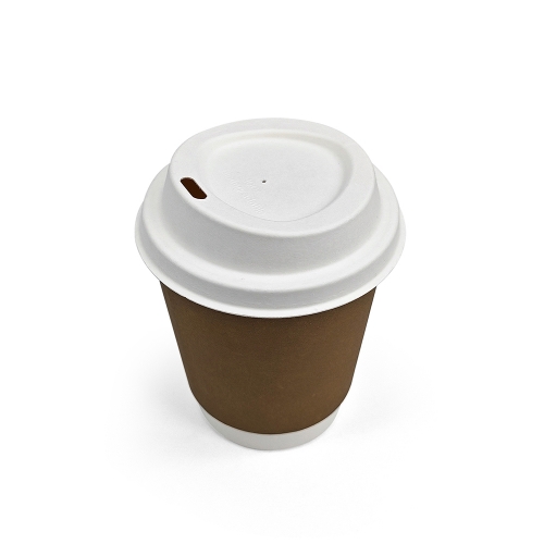Φ3.1" 4.5±0.5g Bagasse Bio-degradable Compostable Coffee Cup Lid