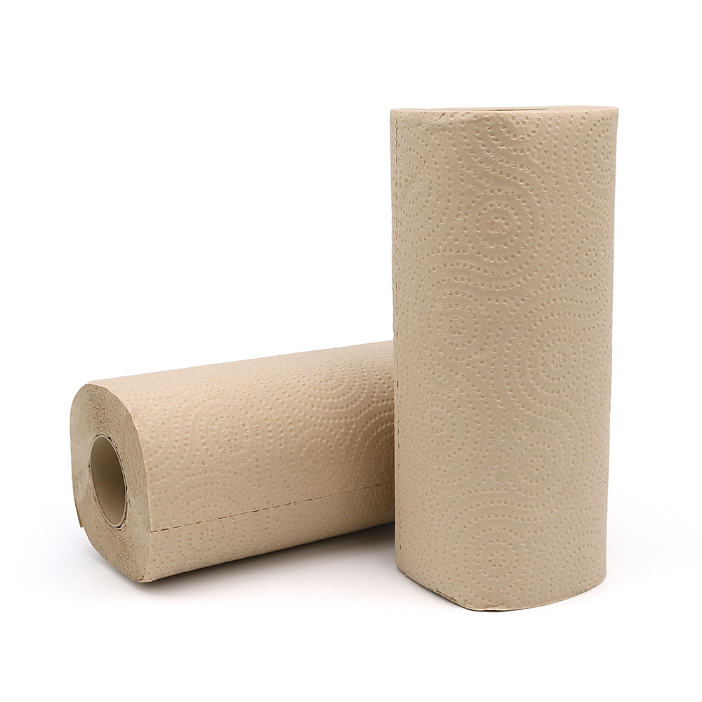 Virgin Bamboo Pulp 2 Ply 120 Sheet/Roll 2 Roll/Pack Kitchen Paper Towel Tissue