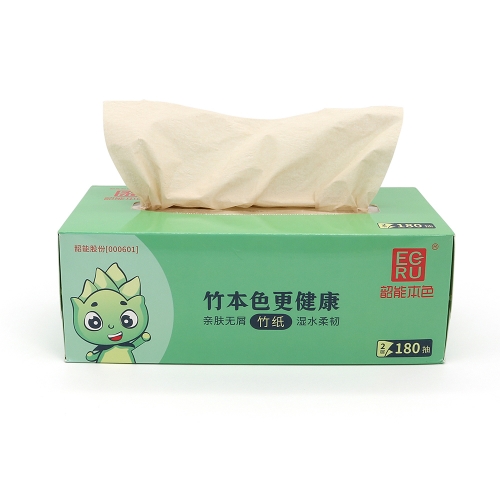 Virgin Bamboo Pulp 2 Ply 180 sheet/box 3 box/pack Recycled Facial Paper Box