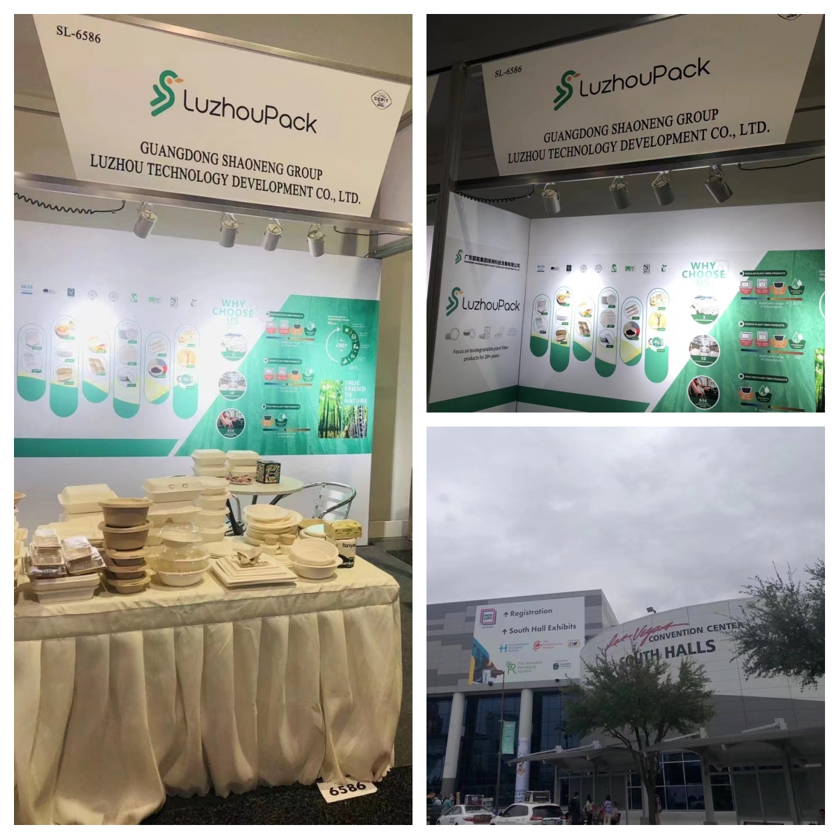 Luzhou Pack is Displaying Its PFAS-Free Food Compostable Packaging Solution at Pack Expo Las Vegas Currently