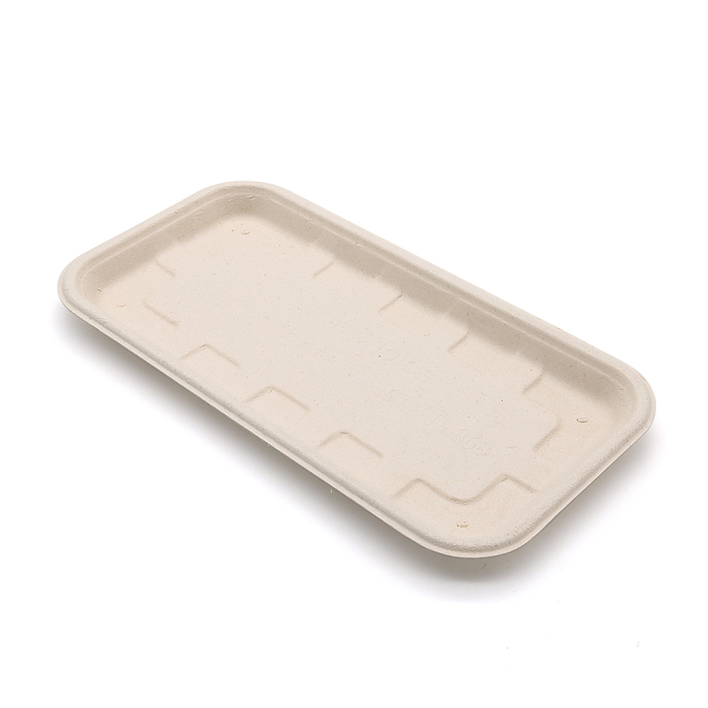 200 Pack] 5-Compartment Sugarcane Fiber Disposable Tray - 100% Compostable  American Tray, Serving Tray, Cafeteria Tray, Biodegradable, Eco Friendly,  Tree Free by EcoQuality (10 x 8.3 x 0.9 inch) 