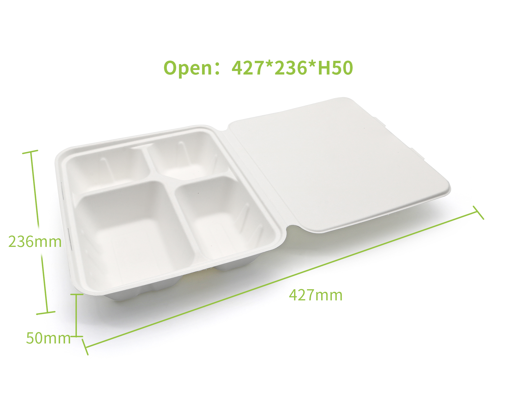 Disposable Paper Food Trays with Lids Luzhou Pack