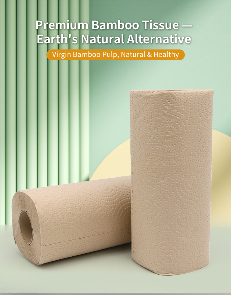 Bamboo Kitchen Paper Roll Tissue