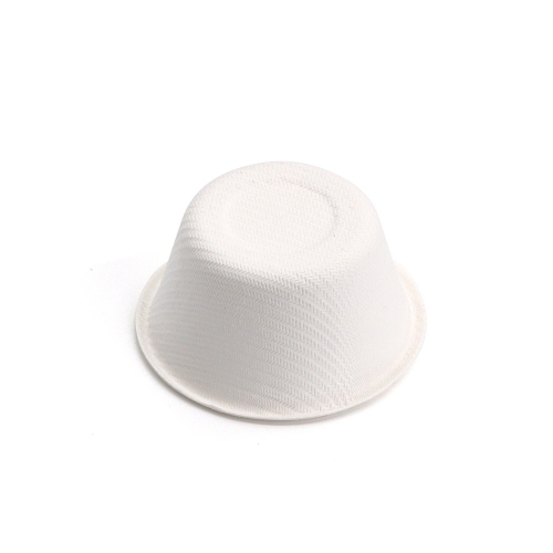 60ml / 2oz ф2.44" H1.18" 2.5g Bagasse Biodegradable Compostable Thin Rim Sauce Dip Cup for Ketchup