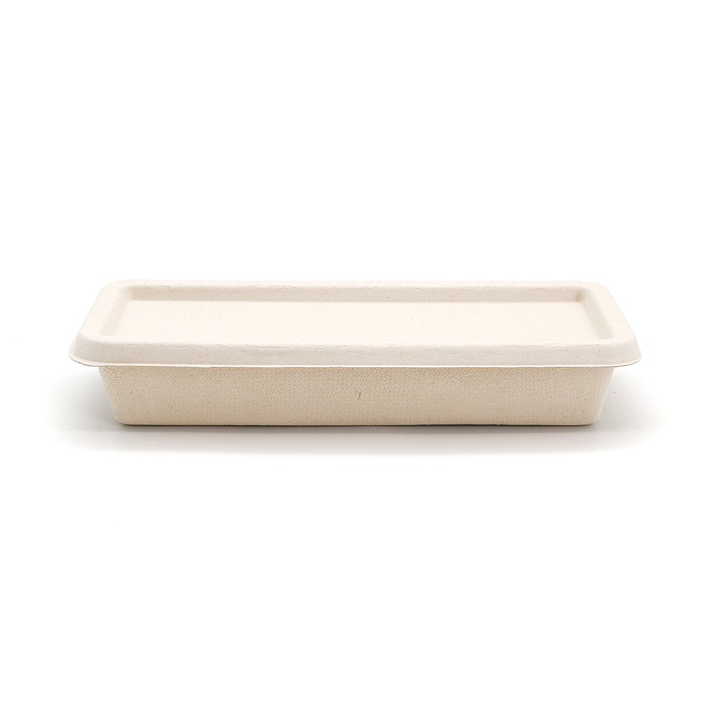 500ml 16oz 8.86"x3.78"x1.68" 16g 1-Comp Bagasse Compostable Side Dish Box