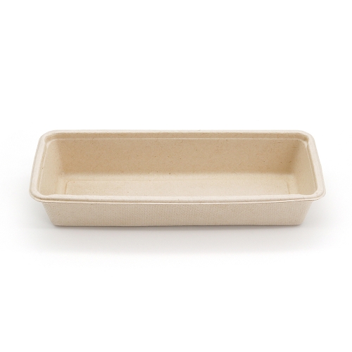 500ml 16oz 8.86"x3.78"x1.68" 16g 1-Comp Bagasse Compostable Side Dish Box
