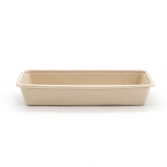 500ml 16oz 8.86"x3.78"x1.68" 16g 1-Comp Bagasse Compostable Side Dish Box