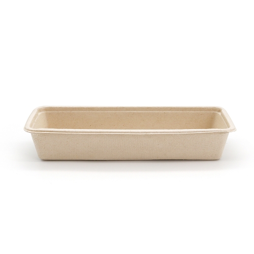 500ml 16oz 8.86"x3.78"x1.68" 16g 1-Comp Bagasse Compostable Side Dish Box