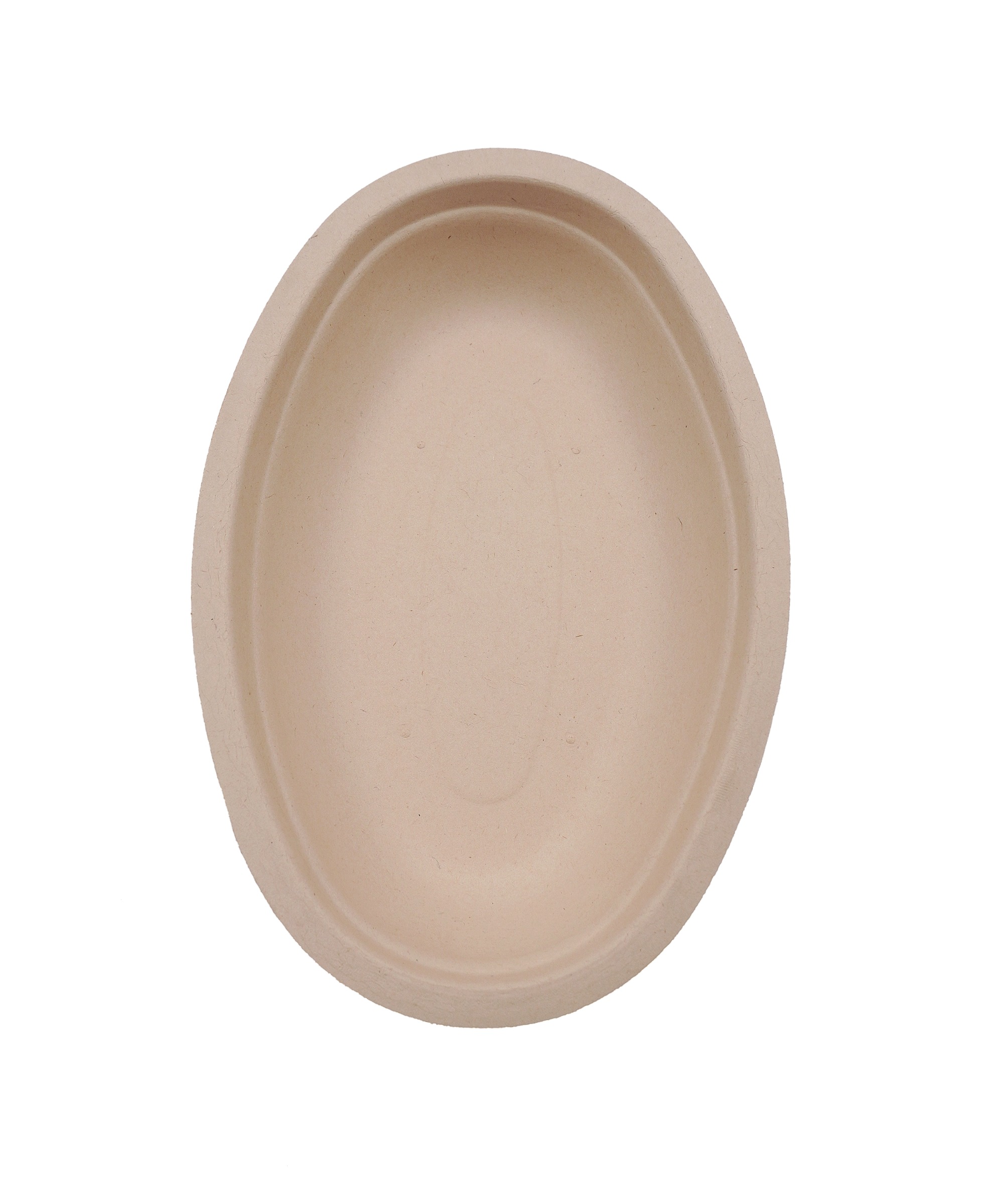 24oz 9.45"x6.10"xH2.17" 21g Bagasse Compostable Restaurant Paper Oval Bowl for Food