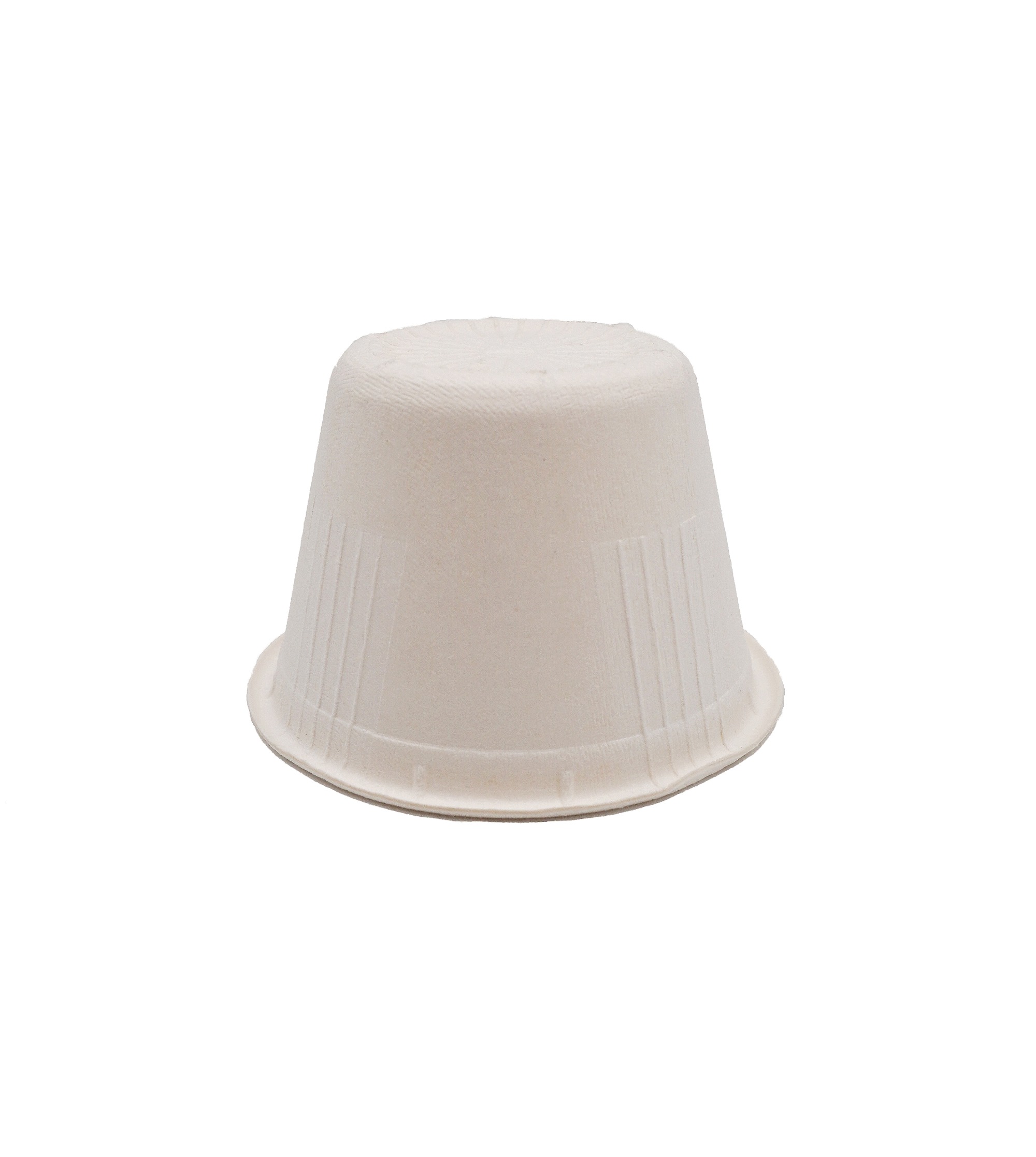 120ml / 4oz ф3.07" H1.89" 5g Bagasse Biodegradable Compostable Small Dipping Sauce Cup with Lid