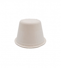 120ml / 4oz ф3.07" H1.89" 5g Bagasse Biodegradable Compostable Small Dipping Sauce Cup with Lid