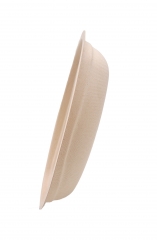 24oz 9.45"x6.10"xH2.17" 21g Bagasse Compostable Restaurant Paper Oval Bowl for Food