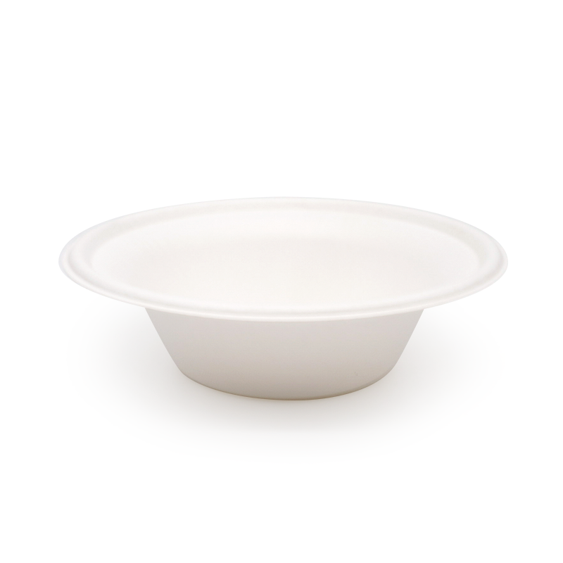 360ml 12oz Φ6.10xH1.79" 11g Bagasse Compostable Fruit and Vegetable Bowl
