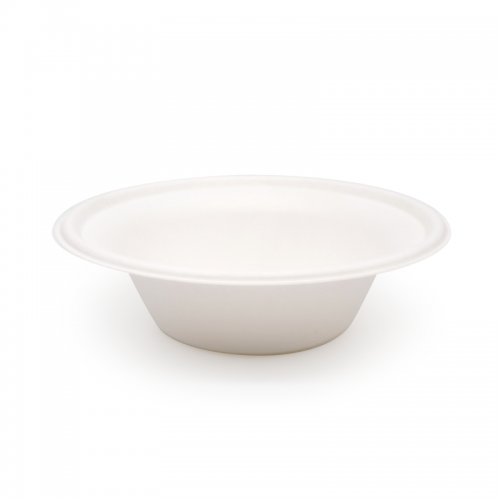 360ml 12oz Φ6.10xH1.79" 11g Bagasse Compostable Fruit and Vegetable Bowl