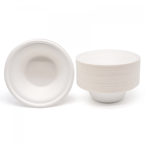 360ml 12oz Φ6.10xH1.79" 11g Bagasse Compostable Fruit and Vegetable Bowl