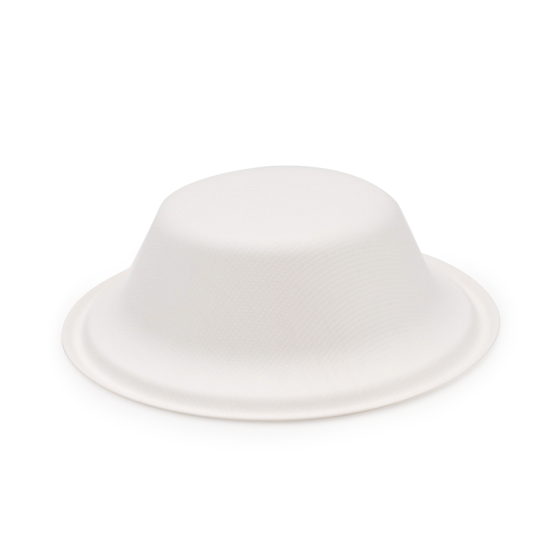 360ml 12oz Φ6.10xH1.79" 11g Bagasse Compostable Fruit and Vegetable Bowl