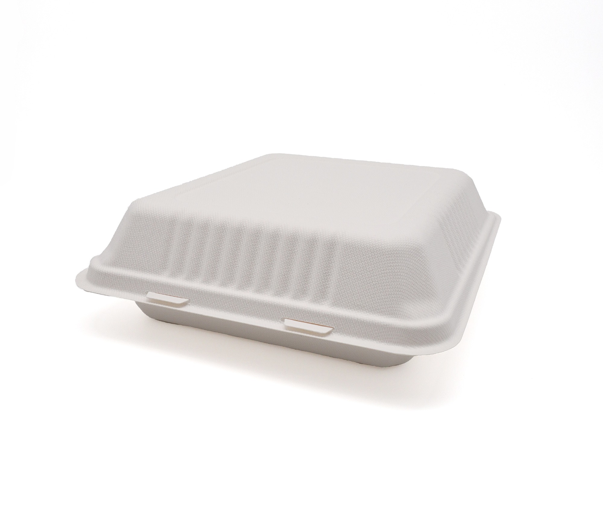 1200ml 10x11xH3" 52g Bagasse Biodegradable Compostable Clamshell Box