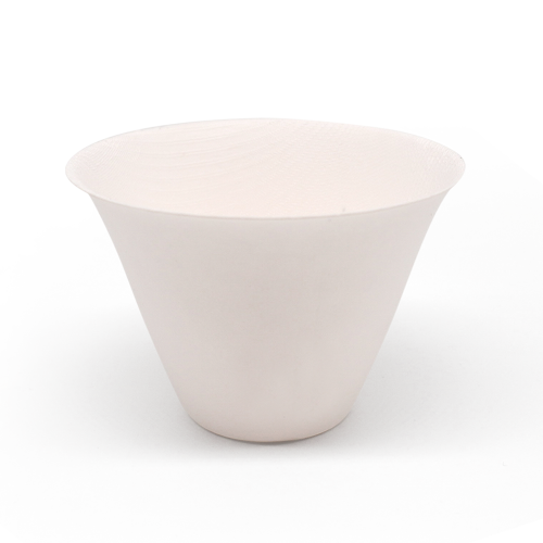 5oz 160ml Φ3.46*Φ1.57*H2.40" 7g Bagasse Biodegradable Ice Cream Cone Cups