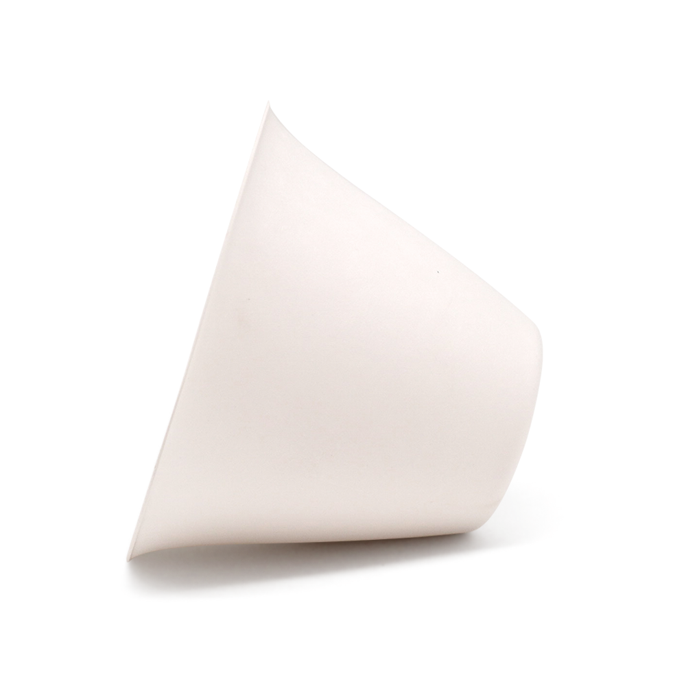 5oz 160ml Φ3.46*Φ1.57*H2.40" 7g Bagasse Biodegradable Ice Cream Cone Cups