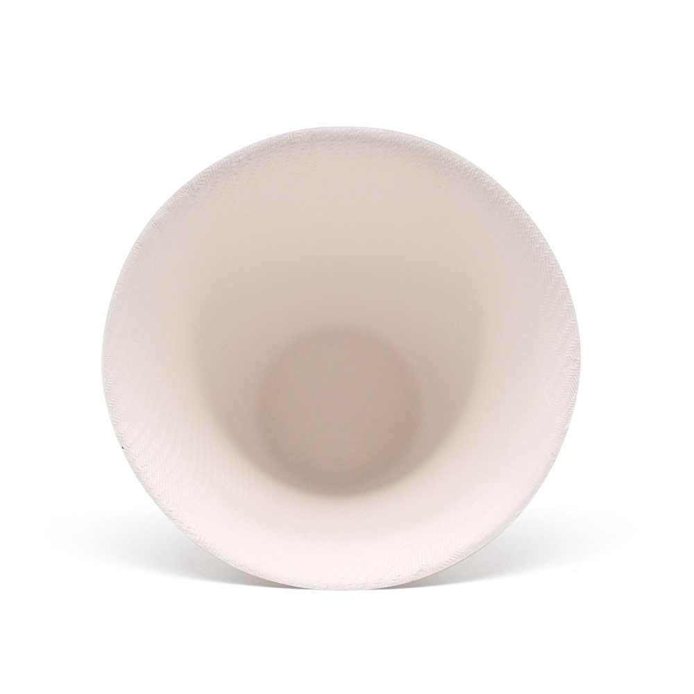 5oz 160ml Φ3.46*Φ1.57*H2.40" 7g Bagasse Biodegradable Ice Cream Cone Cups