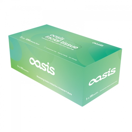 3 Ply 100 Sheet/Pack 3 Box/Set Virgin Bamboo Facial Tissue