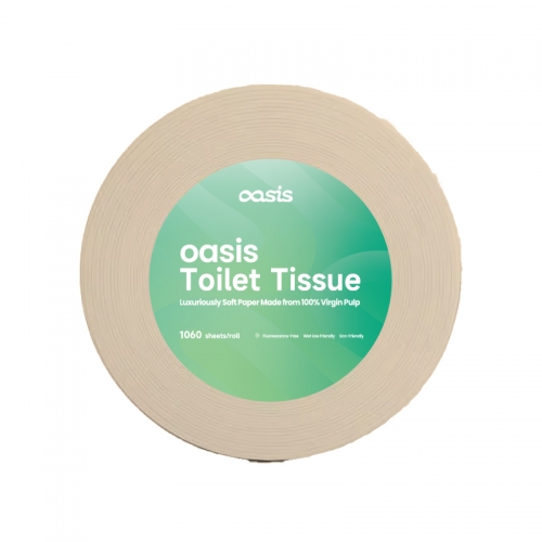 3 Ply 1060 Sheet/Roll 1 Roll/Set Virgin Bamboo Toilet Tissue