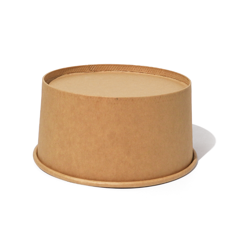 1000ml 34oz 5.9x5.0xH3.0" Kraft Bowl with Lid