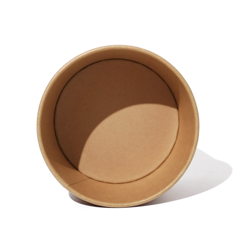 1000ml 34oz 5.9x5.0xH3.0" Kraft Bowl with Lid