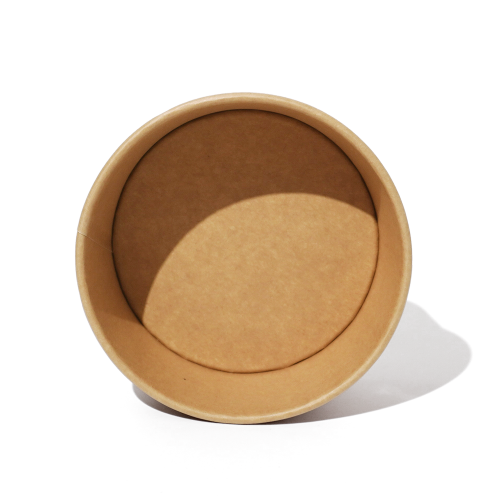 750ml 25oz 5.9x5.0xH2.4" Kraft Bowl with Lid