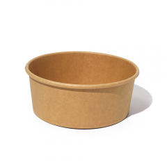 750ml 25oz 5.9x5.0xH2.4" Kraft Bowl with Lid