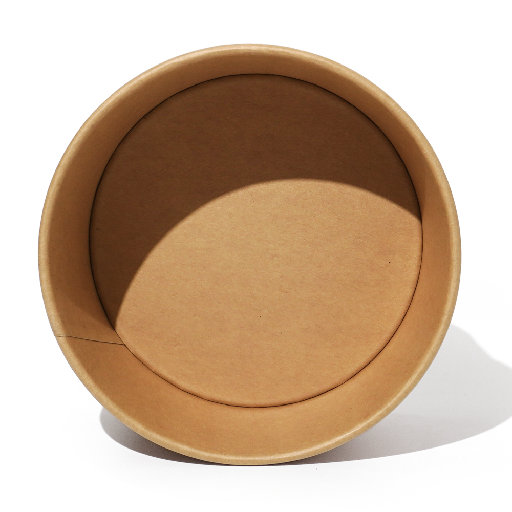 1300ml 44oz 5.9x4.9xH1.8" Kraft Bowl with Lid