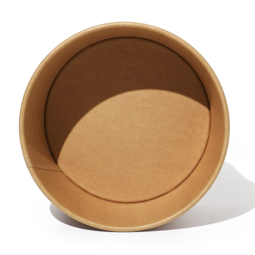 1300ml 44oz 5.9x4.9xH1.8" Kraft Bowl with Lid