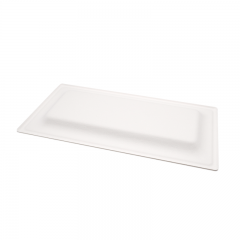 10.24x5.12xH0.79" 17g Bagasse Compostable Rectangle Disposable Catering Trays