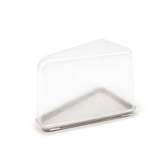 10.72x3.07xH0.39" 4g Bagasse Compostable Cake Tray