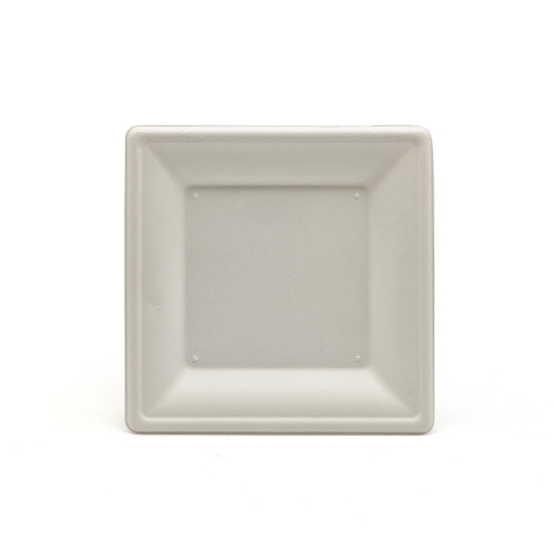 6" 12g Bagasse Compostable Square Dish for Wedding